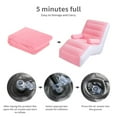 thumbnail image 3 of IFCOW Inflatable Deck Chair with Air Pump, Foldable Lounge Chair for Bedroom and Living Room, Indoor Sofa Lounge with Handrails,Pink, 3 of 6