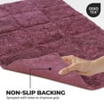 thumbnail image 4 of Superior Non-Slip Washable Bath Rug Set, 20" x 30", 24" x 36", Plum, 4 of 13