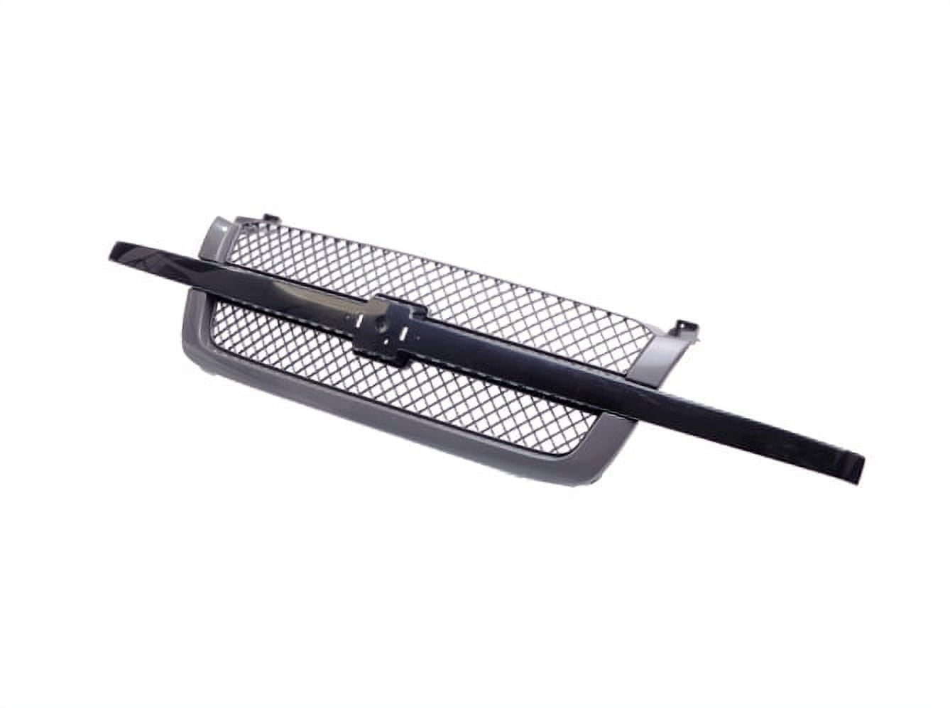 Tomoka Replacement Parts Front Grille Grill Black With Mesh Insert Compatible With Chevrolet Silverado 1500 / 1500HD / 2500 / 2500HD / 3500 Classic For 2003-2007 Pickup Truck