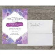 Floral Weave Deluxe Bridal Shower Invitation