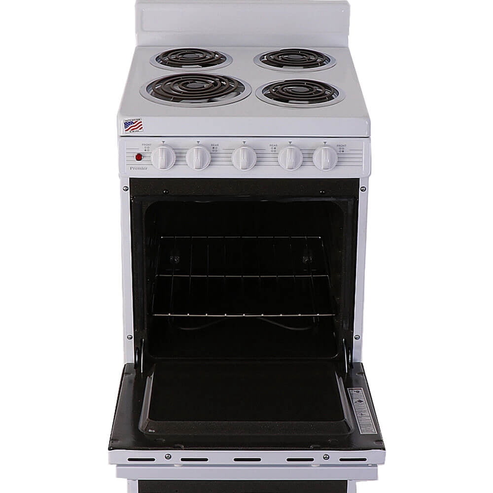 Premier&nbsp;2.4 Cu. Ft. White Freestanding Electric Coil Range