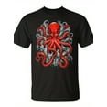 thumbnail image 2 of SPEEDRUN Kraken Red Octopus Retro T-Shirt, 2 of 6