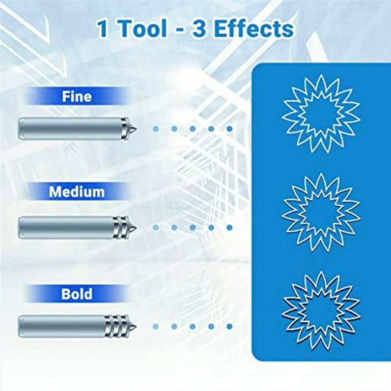 for Cricut Joy Foil Transfer Kit Tool Including Fine Medium and Bold 3  Blades Tips for
