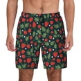 thumbnail image 2 of Goofa Strawberry Printed Men's Swim Trunks Board Shorts Quick Dry Mens Swimming Trunks with Compression Liner,Breathable Fit Hawaii Beach Shorts-Small, 2 of 9