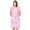 Floral Pink, variant on Casual Nights Women's Snap Front House Dress Short Sleeve Woven Duster Housecoat Lounger Sleep Gown