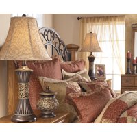 Signature Design by Ashley Mariana Bronze Finish 29" Poly Table Lamp - Set of 2