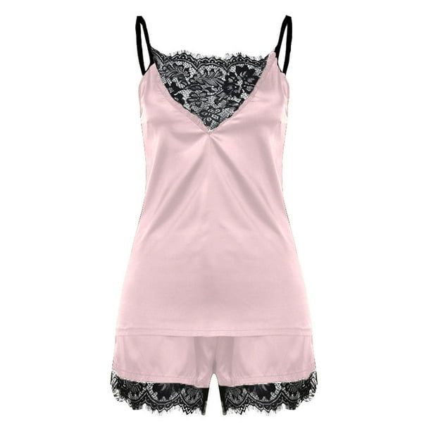 Satin sexy pyjamas sale