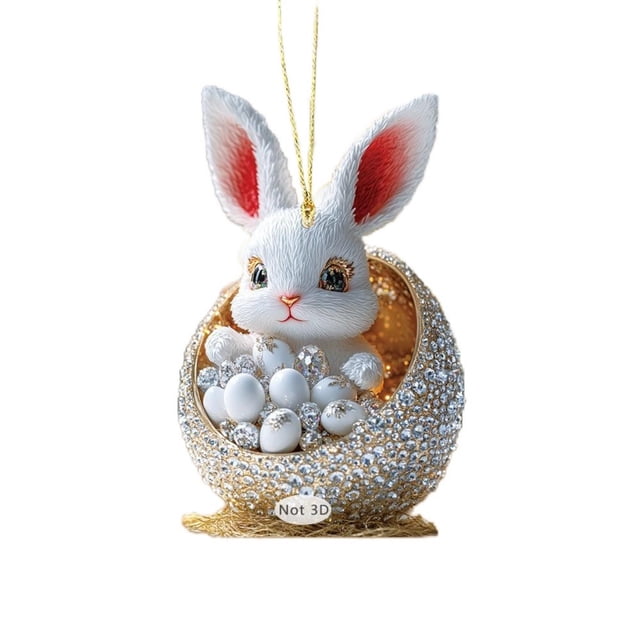 Kbndieu Acrylic Tags Easter Bunny Color Cute Pendant Easter Decorations