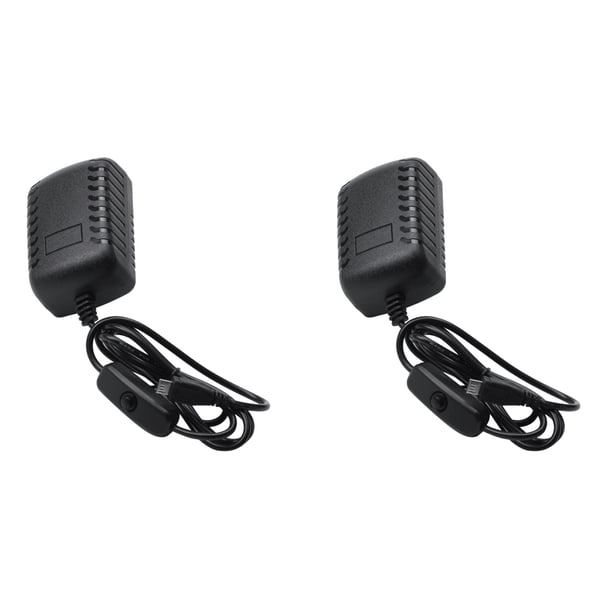 2X Enchufe de EE. UU. 5V3A 5V/3A 3 Modelo B + Plus Adaptador Corriente Botón de Encendido/Apagado