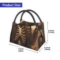 thumbnail image 3 of Vsdgher Western Skull Cowboy Print Insulated Reusable Bags with Sturdy Zipper and Handles, Foldable Totes for Hot or Cold Food Bring or Delivery, 3 of 8