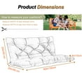 thumbnail image 4 of Porch Swing Cushions 60in , Waterproof Outdoor Replacement Glider Cushions, 2-3 Seater Patio Bench Cushions with Backrest for Garden,Backyard, 4 of 7