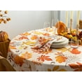thumbnail image 5 of Fall Thanksgiving Tablecloth Tabletop Collection for Kitchen Dining Decoration Parties Harvest, Fall Leaves, Tablecloth, 60" Round, 5 of 6