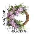 thumbnail image 6 of Spring Wreath for Door Outside Artificial Wreath, Porch Decoration Outdoor Window Wreath, Fake Plants Hanging Front Porch Decor, 6 of 6