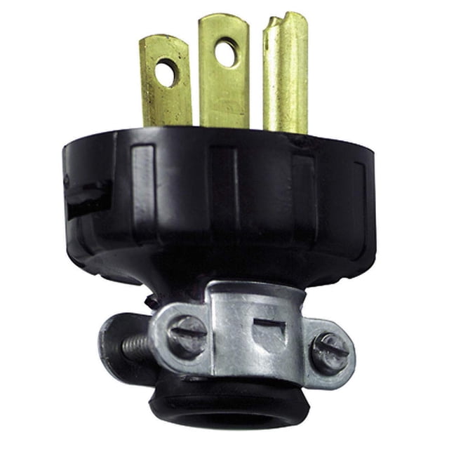Enchufe Leviton Straight Blade 5-15P 125V 15A negro