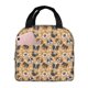 thumbnail image 1 of Disketp Cute Dogs Head Bolsa Térmica para Almuerzo para Hombre y Mujer, Ideal para Trabajo, Senderismo y Picnic, 1 of 8