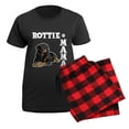 thumbnail image 5 of CafePress - ROTTIE MAMA Women's Dark Pajamas - Women's Short Sleeve Print T-Shirt and Pants Dark Cotton Pajama Set, 5 of 7