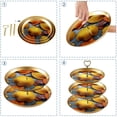 thumbnail image 4 of Shell Elegant Plastic Dessert Table Display Tray Stand with Iron Pillars - 32cm/12.5in Height, 4 of 6