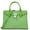 Jungle Green, variant on Women's Hamilton Medium Signature Logo Top Zip Satchel (Jungle Green)