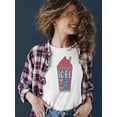 thumbnail image 2 of Classic Cup Design - Retro ICEE 'Coldest Drink In Town' Graphic Women's T-shirt, 2 of 4