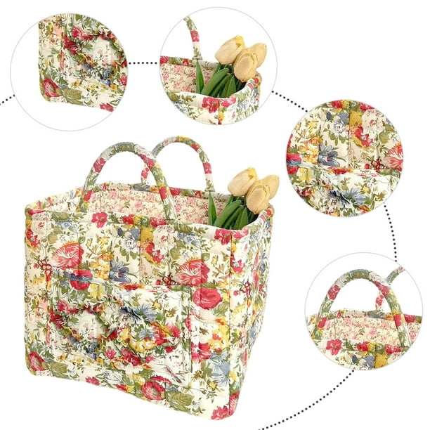 Canasta Almacenamiento Boho Tabet Acolchada Con Lavandería (2255)