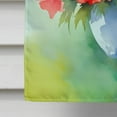 thumbnail image 4 of Ohio Scarlet Carnations in Watercolor House Flag 28 in x 40 in, 4 of 5