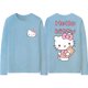 thumbnail image 1 of Camiseta de manga larga con articulación de Hello Kitty para mujer, Top periférico de Catone, ropa de algodón puro para niñas, 1 of 7