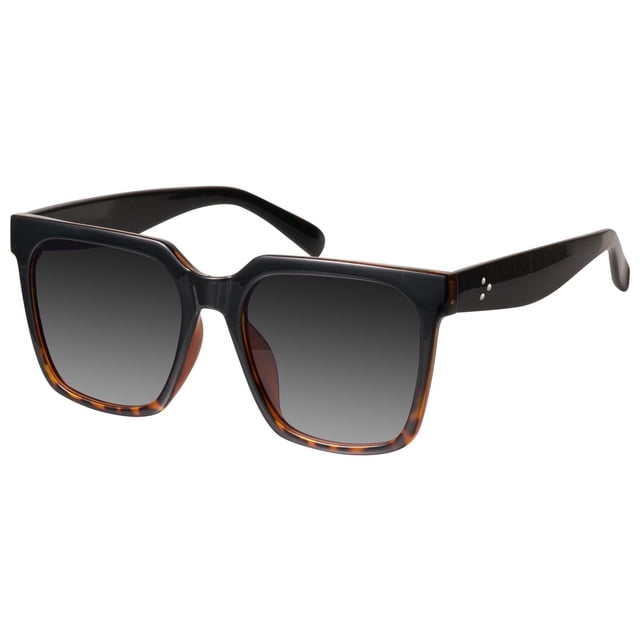 Gafas de sol mosanana cuadradas oversize para mujer en negro demi