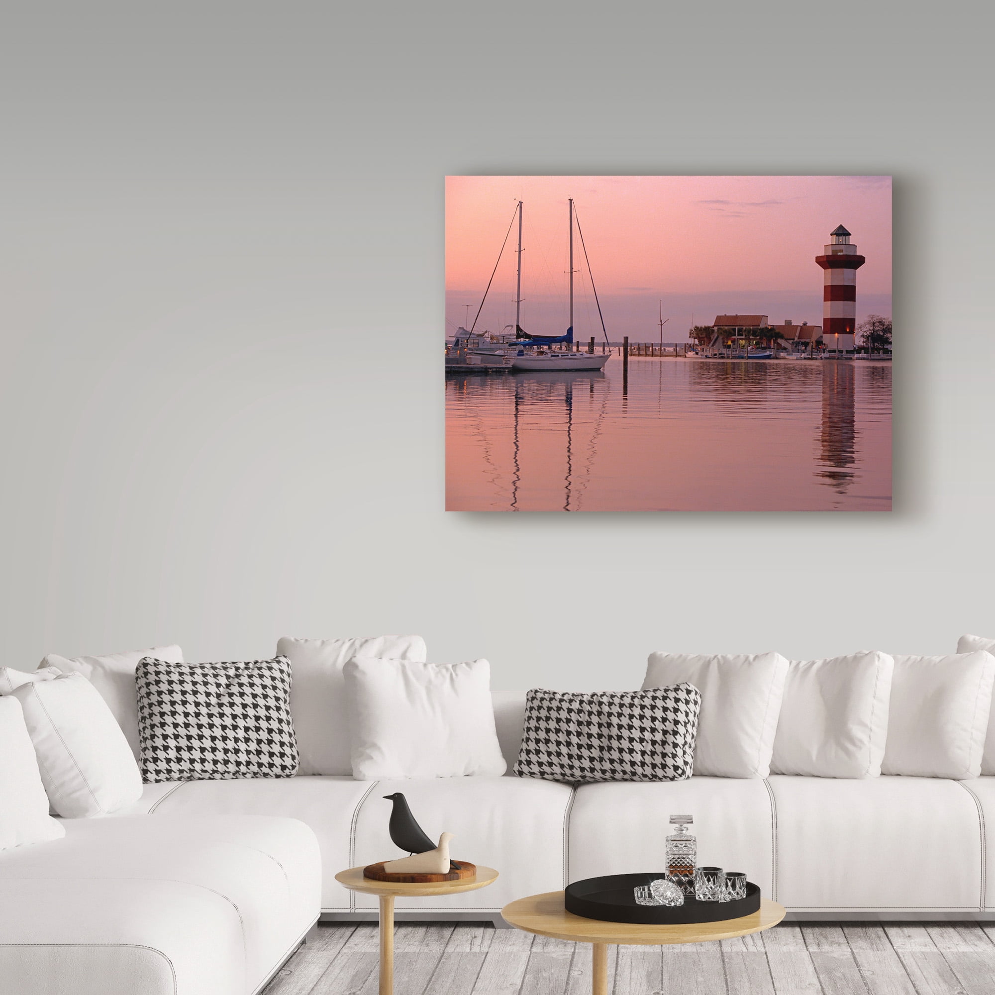 Trademark Fine Art 'Harbortown' Canvas Art by J.D. Mcfarlan