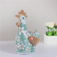 thumbnail image 3 of Northlight 10" Floral Easter Rooster Spring Decoration - Green/Brown, 3 of 3