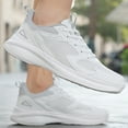 thumbnail image 6 of Women's Summer Mesh Lace Up Casual Running Shoes Chunky Sole Solid Color Athletic Footwear Black 42, 6 of 7