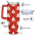 thumbnail image 3 of Christmas 40 Oz Tumbler with Handle Insulated Leakproof Winter Snowflake Travel Mug Modern Tumbler for Home Office Supplies Birthday Christmas for Mom Wife Teacher Neighbor, 3 of 7