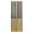 thumbnail image 2 of American Wood Reeds Glass Bifold Door, 24-in. x 80-in., Unfinished Pine, 2 of 7