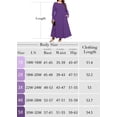 thumbnail image 5 of SHOWMALL Women's Plus Size Long Sleeve Maxi Dress with Pockets - Soft Casual Loose Long Boho Dress, 5 of 7