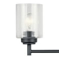 thumbnail image 4 of Kichler Winslow 30" 4 Light Black Vanity Light with Seeded Glass Shades, 4 of 8