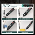 thumbnail image 2 of ANENG A3008 Pen Multimeter 6000 Counts Digital Multimeter Meter Tester with LCD Display Backlight Flashlight NCV Auto-off Multiple Accessories for Voltage Current Resistance Capacitance Diod, 2 of 7
