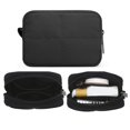 thumbnail image 1 of Bolsa de maquillaje JINSI pequeña acolchada, de nailon, para viajes, cosméticos, color negro, 1 of 6