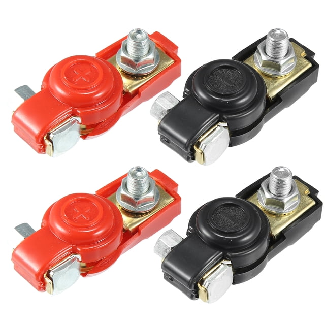 4uds Coche Batería Cable Terminal Abrazaderas Rápida Liberación Conectores