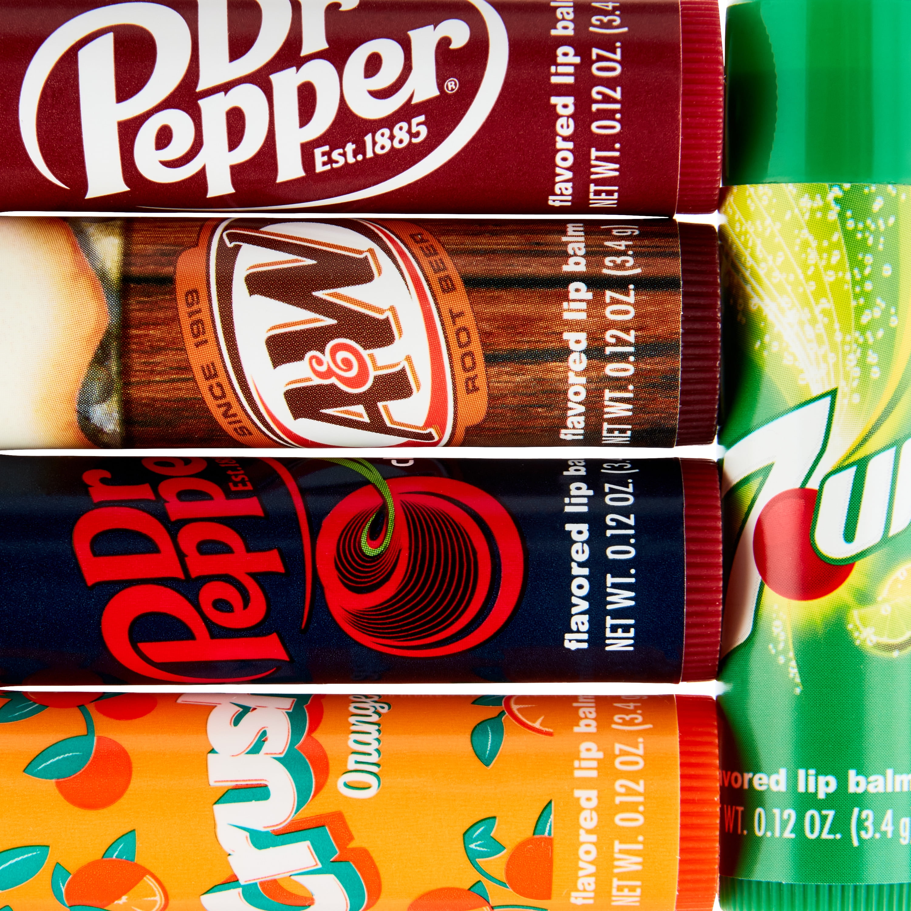 Dr Pepper - Brandclub - Dr. Pepper Lip Balm Set, 8 Pack, Multiple