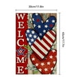 thumbnail image 2 of dajkiuy 4th of July Garden Flag,12x18 Inch Double Sided Patriotic Independence Day Garden Yard Flag Outdoor Outside Holiday Decoration, 2 of 6