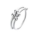 thumbnail image 2 of 2 anillos fidget aleación de oro y plata reduce la ansiedad y relaja el corazón para abrir el anillo de cuentas accesorios de dedos femeninos ANGGREK Anillo de fidget, 2 of 8