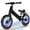 Black, variant on Kids 12'' Balance Bike Ride with Lighting up Wheels No Pedal Bike for Toddlers Age 2-5