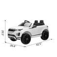 thumbnail image 4 of SESSLIFE Electric Ride on Vehicles for Kids Age 3-5, 12V Ride on Toy with Key Start, 4 Spring Suspension, Headlights, Christmas Gift Ride On Sports Car, White, TE1868, 4 of 10