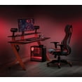 thumbnail image 3 of Area51 Battlestation Gaming Desk with Matte Red Legs, 3 of 11