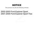 thumbnail image 2 of CMX Front Rear Ceramic Brake Pads Kit for Car Ford Explorer Sport Trac KCX-100377, 2 of 9