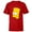 Red, variant on The Simpsons Bart Simpson Face - Short Sleeve T-Shirt for Kids- Customized-White