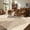 Geometric Brown, variant on Pentantan 5'x7' Area Rugs for Living Room, Machine Washable Modern Stripe Neutral Rug, Non Slip Low Pile Waterproof Indoor Carpet for Bedroom Dining Room Office, Easy to Clean, Gray