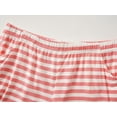 thumbnail image 5 of Beezizac Soft Summer Modal Pink Striped Pajamas for Girls Jersey Shirt & Shorts Set Jammies Big Kid Size 10, 5 of 8