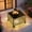 Grey Rattan, Black Glass, variant on SENYUM Upgrade Outdoor Side Table with Tempered Glass Top, Patio Wicker Solar Table, Rattan Bistro End Table for Porch Deck Balcony Garden Poolside