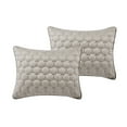 thumbnail image 6 of VCNY Home Staton 3-Piece Taupe Geometric Polyester Quilt Set, King, 6 of 6