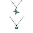 thumbnail image 1 of Collar Emoción Fernando Colgante de Mariposa Cambio de Color 2 Piezas, 1 of 8